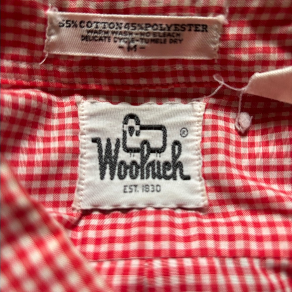 Vintage gingham check button down